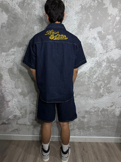camiseta jean lv